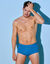 Slip ouvert taille haute - lot de 3 (bleu)