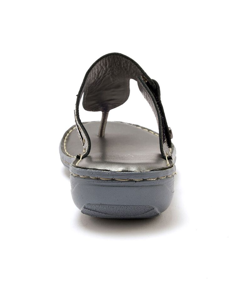Mules entredoigts en cuir (gris) Mules entredoigts en cuir (gris)
