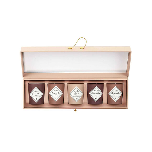 Coffret 5 bougies parfumées (nude)