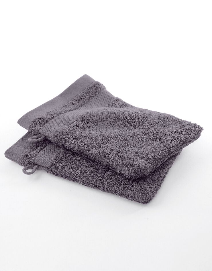 Éponge unie coton modal 500 g/m² (gris)