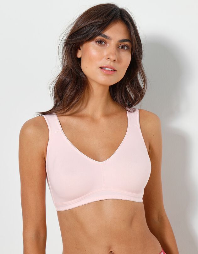 Soutien-gorge invisible sans armatures - lot de 2 (rose + blanc)