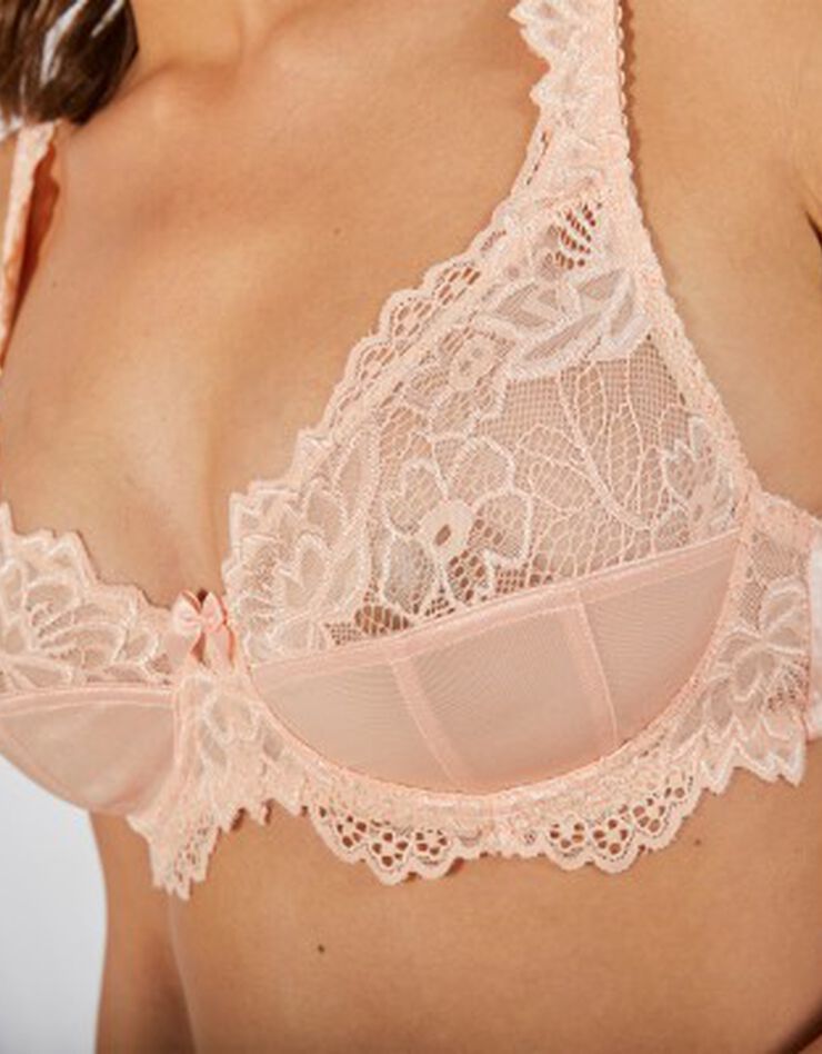 Soutien-gorge dentelle avec armatures Cerignola - lot de 2 (hibiscus + pêche) Soutien-gorge dentelle avec armatures Cerignola - lot de 2 (hibiscus + pêche)