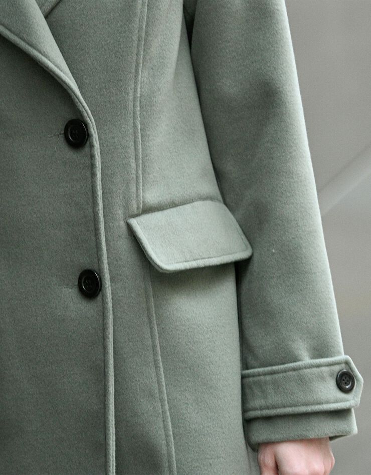 Manteau caban drap de laine (bronze) Manteau caban drap de laine (bronze)