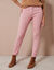 Pantalon 7/8ème fuselé stretch uni (rose blush)