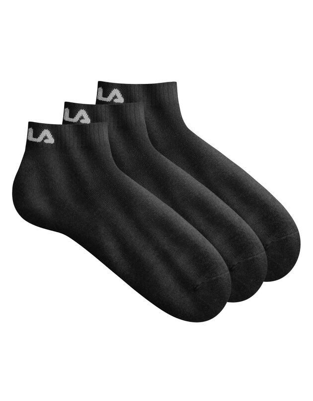 Chaussettes tiges courtes "Training" Fila® - lot de 3 paires (noir)