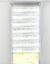 Store enrouleur jour/nuit motif feuilles (taupe / blanc)