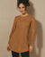 Pull-tunique maille fantaisie  (noisette)