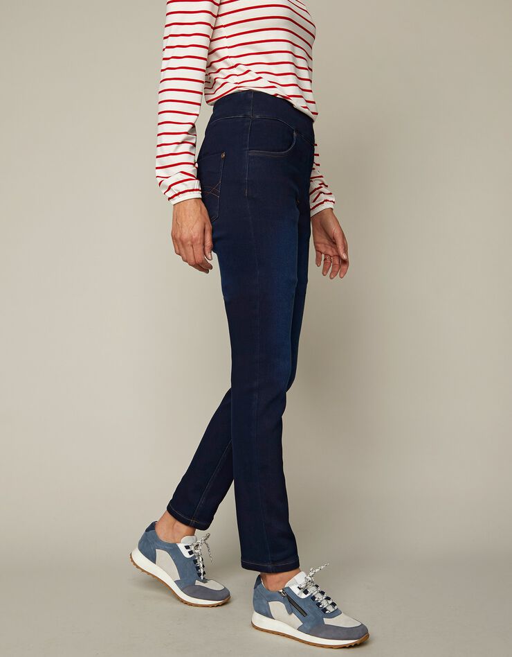 Jegging fuselé ultra stretch, maille effet jean (dark blue) Jegging fuselé ultra stretch, maille effet jean (dark blue)