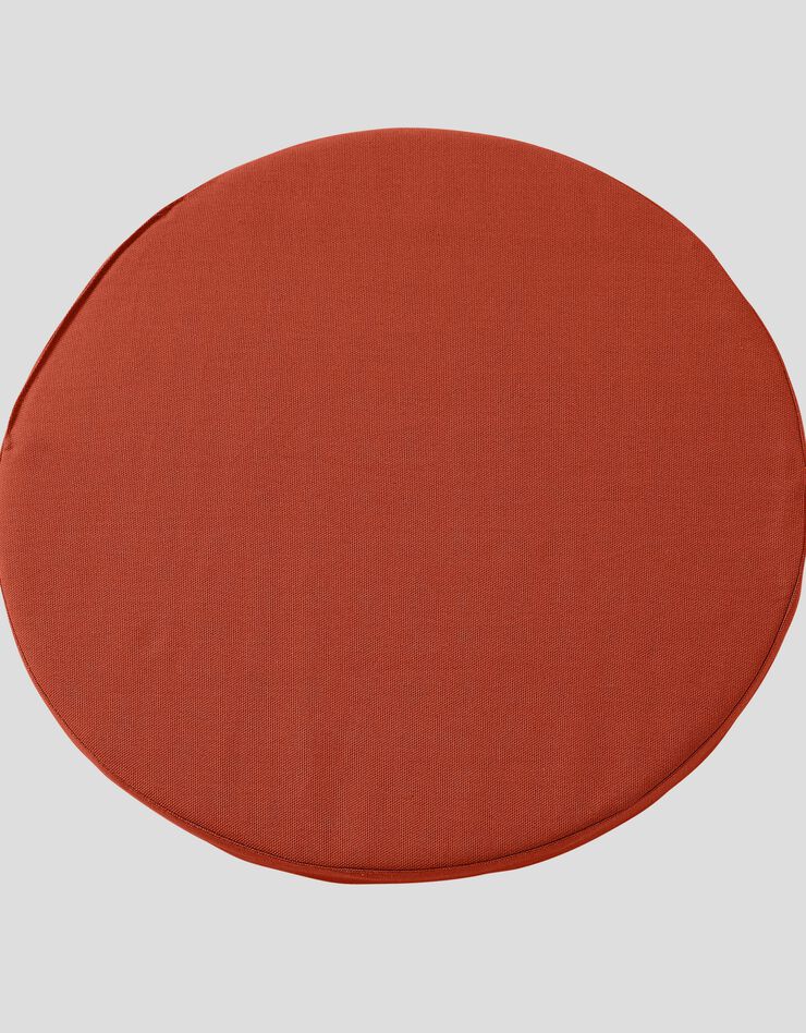 Galette de chaise unie ronde coton - lot de 2 (terracotta) Galette de chaise unie ronde coton - lot de 2 (terracotta)