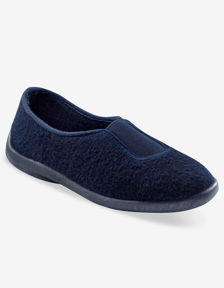 Ballerines unies - polaires élastiquées (marine) Ballerines unies - polaires élastiquées (marine)