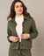 Veste boutonnée, maille milano (kaki)