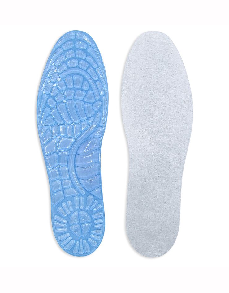 Semelles gel confort découpables homme (bleu)