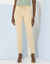 Pantalon chino uni, maille milano (sable)