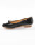 Ballerines plates confort tout cuir (noir)