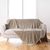 Plaid polaire reliéfé toucher peluche  (taupe)