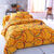 Linge de lit Noémie polycoton imprimé cercles (épice)