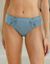 Culotte brodée forme midi coton uni Olbia - lot de 2 (ardoise)