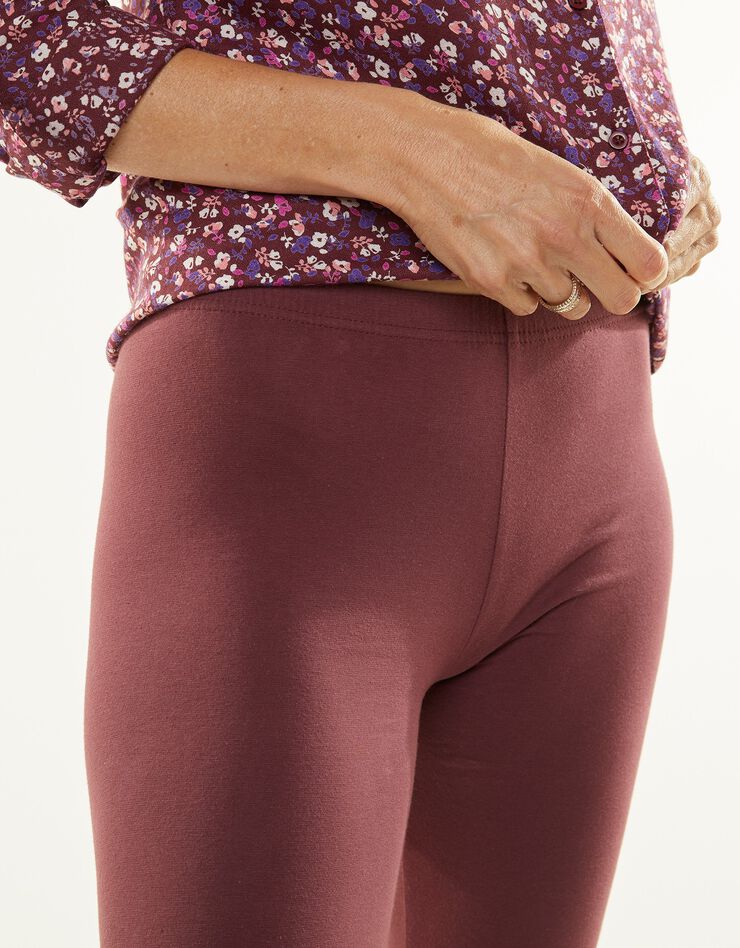 Legging taille élastiquée - lot de 2 (lie de vin / noir) Legging taille élastiquée - lot de 2 (lie de vin / noir)