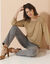 Pull col bateau manches 3/4 (beige)