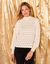 T-shirt dentelle, manches blousantes (écru)