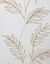 Vitrage voile brodé grandes feuilles - la paire (sable)