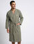 Peignoir de bain mixte col kimono &agrave; personnaliser - coton nid d'abeille 240 g/m&sup2; (kaki)