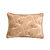 Coussin rectangulaire imprimé "oiseaux de paradis" (naturel / terracotta)