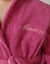 Peignoir enfant éponge à capuche personnalisable (fuchsia) Peignoir enfant éponge à capuche personnalisable (fuchsia)
