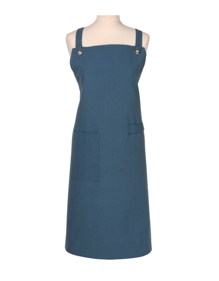 Tablier uni dos croisé (bleu) Tablier uni dos croisé (bleu)