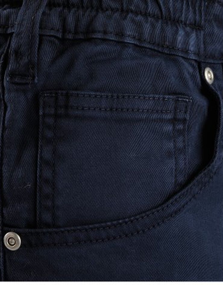Pantalon droit 5 poches twill coton extensible (marine) Pantalon droit 5 poches twill coton extensible (marine)