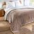 Couverture double face polaire et sherpa (taupe)