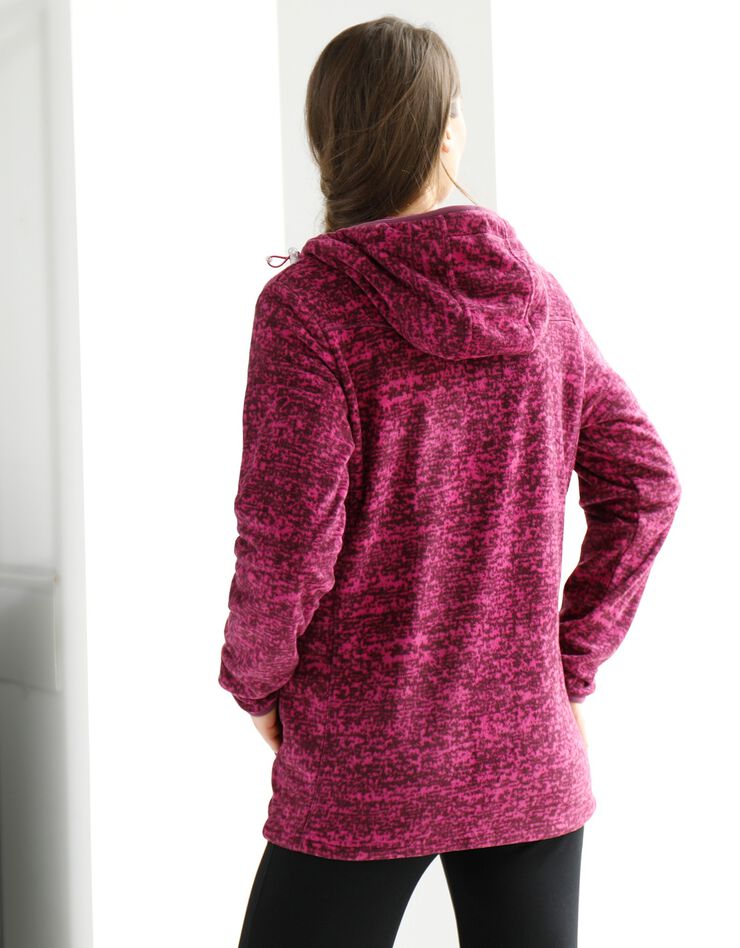 Veste polaire chinée zippée (violine chiné) Veste polaire chinée zippée (violine chiné)