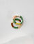 Bracelet tubes élastiqué - lot de 2 (vert / écru)