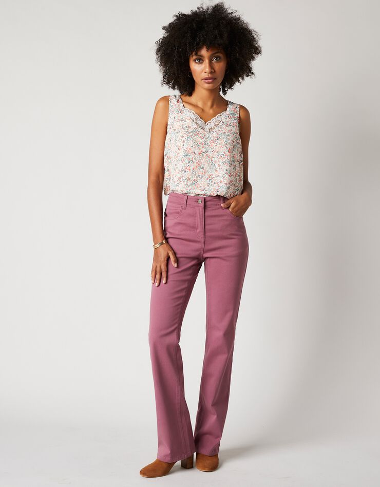Pantalon bootcut, twill stretch (violine) Pantalon bootcut, twill stretch (violine)