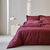 Linge de lit uni - coton 57 fils/cm&sup2; (grenat)