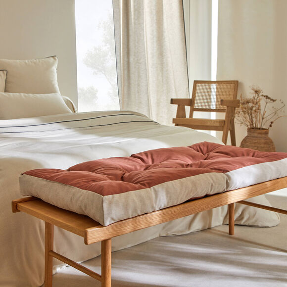 Long coussin de sol, collection "Intemporelle" (tomette)