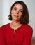 Robe pull boutonn&eacute;e, manches longues (rouge fonc&eacute;)