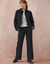 Veste courte en drap de laine (marine)