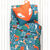 Linge de lit enfant imprimé Champy en coton biologique(**) (bleu)