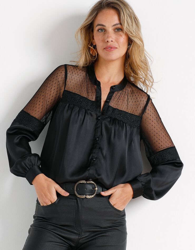 Chemise boutonnée (noir) Chemise boutonnée (noir)