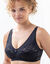 Soutien-gorge grand maintien dentelle et maille - sans armatures (noir)