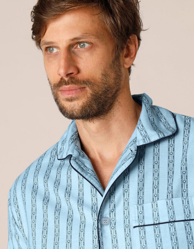 Pyjama - pilou coton (bleu) Pyjama - pilou coton (bleu)