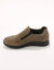 Baskets zippées spécial pieds sensibles en tissu extensible  (taupe)