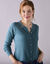 Cardigan boutons perles fantaisie, maille anglaise toucher doux (vert sauge)