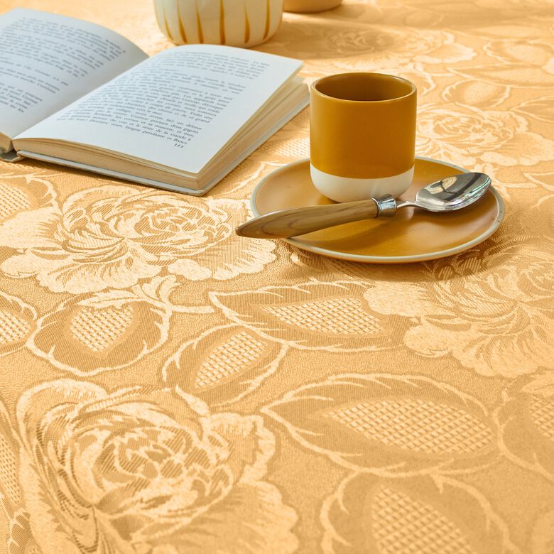 Parure de couette lit double en satin jacquard - Blanc/carreaux - HOME