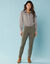 Pantalon droit à découpes, Spécial Petites (vert olive)