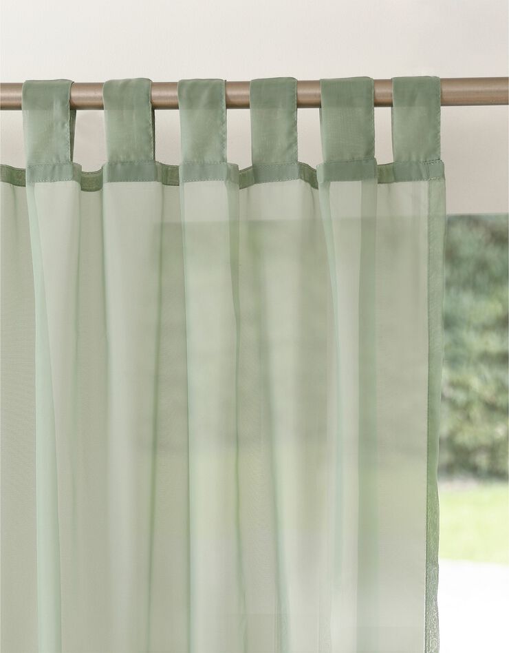 Panneau voile uni finition pattes (vert)