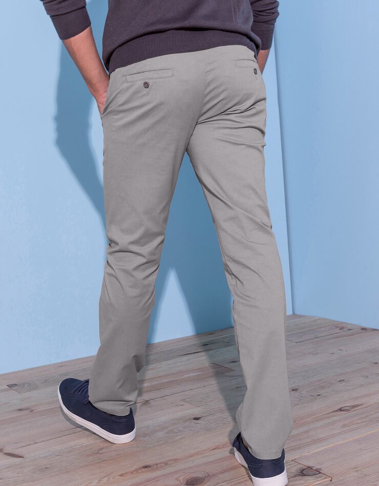 Pantalon chino toile sergé (gris) Pantalon chino toile sergé (gris)