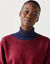 Pull col bateau manches 3/4, toucher doux (prune)