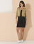 Gilet boléro boutonné (beige)